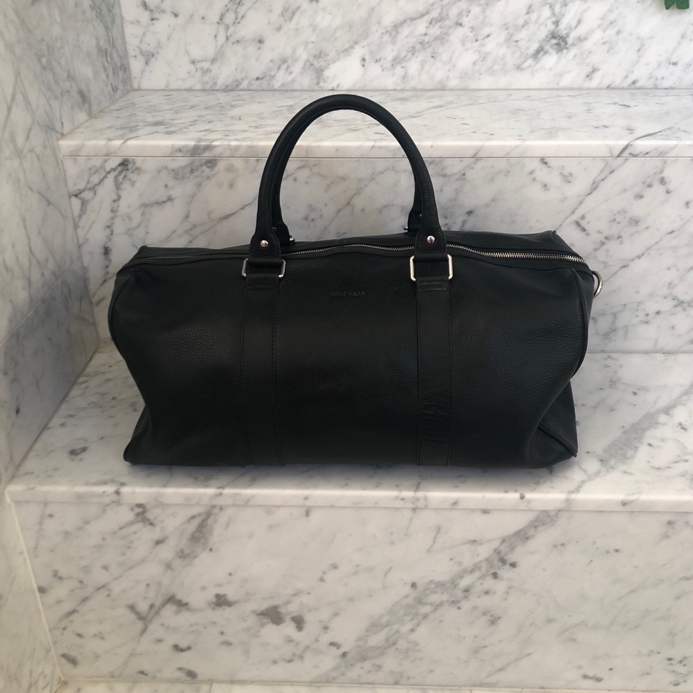 Cole Haan black duffel bag